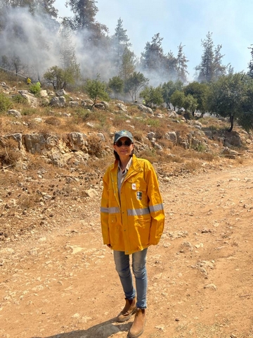 Anat Gold out in the field. Photo: Courtesy